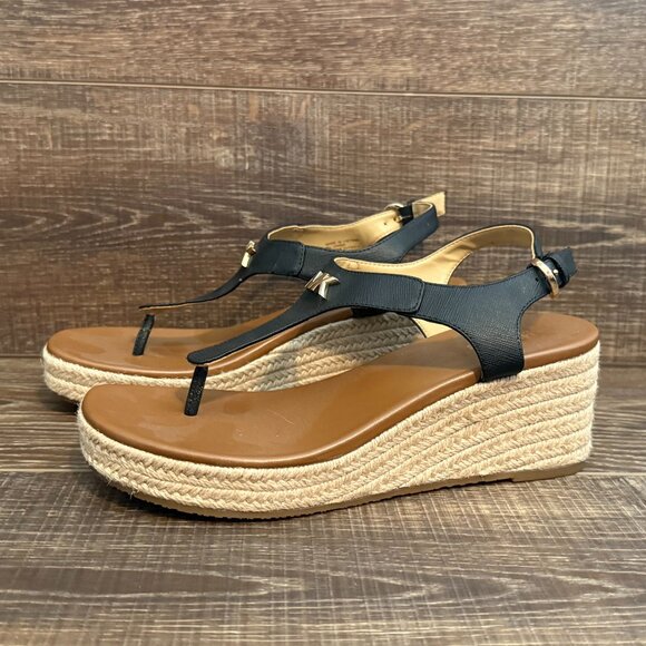 Michael Kors T-Strap Wedge Sandal - Size 8 - Picture 3 of 15